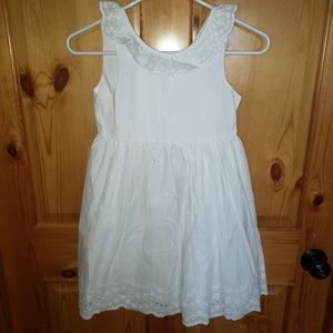 Nwt Tahari Girls Dress size 8 solid white Beach pictures